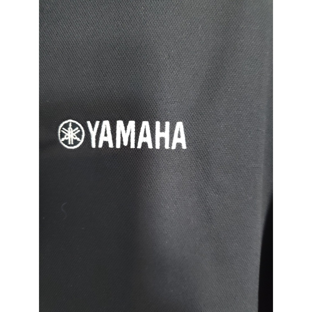 Yamaha Landmark Golf Polo Shirt Size M Black NWT - Picture 3 of 4